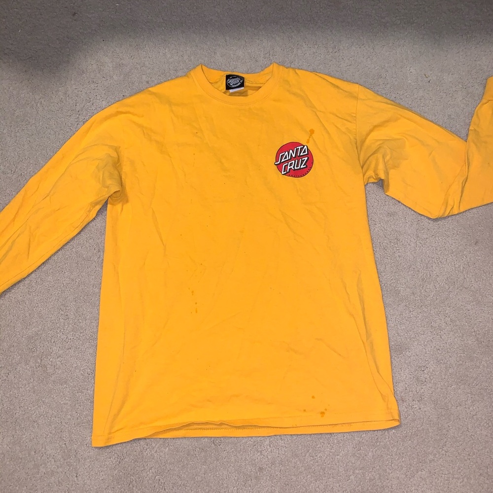 yellow santa cruz long sleeve shirt!